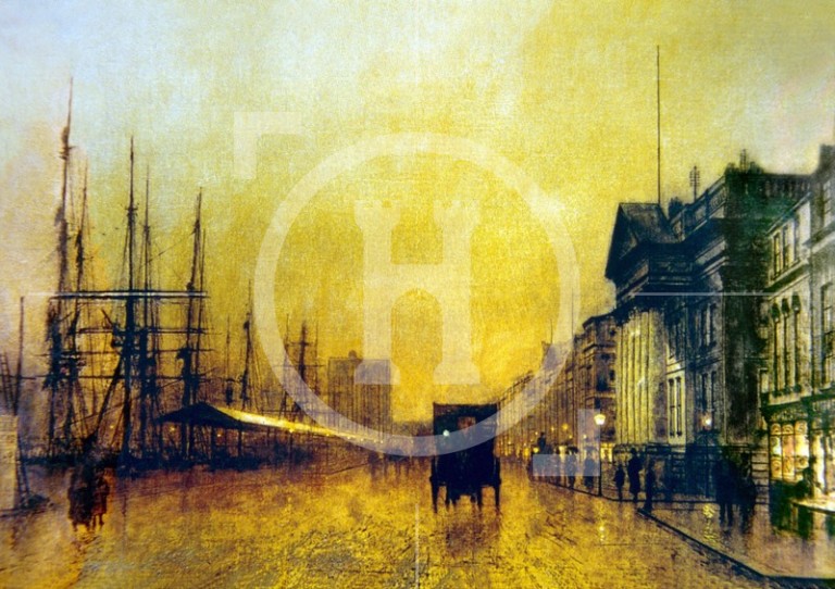 Atkinson Grimshaw: Salthouse Dock